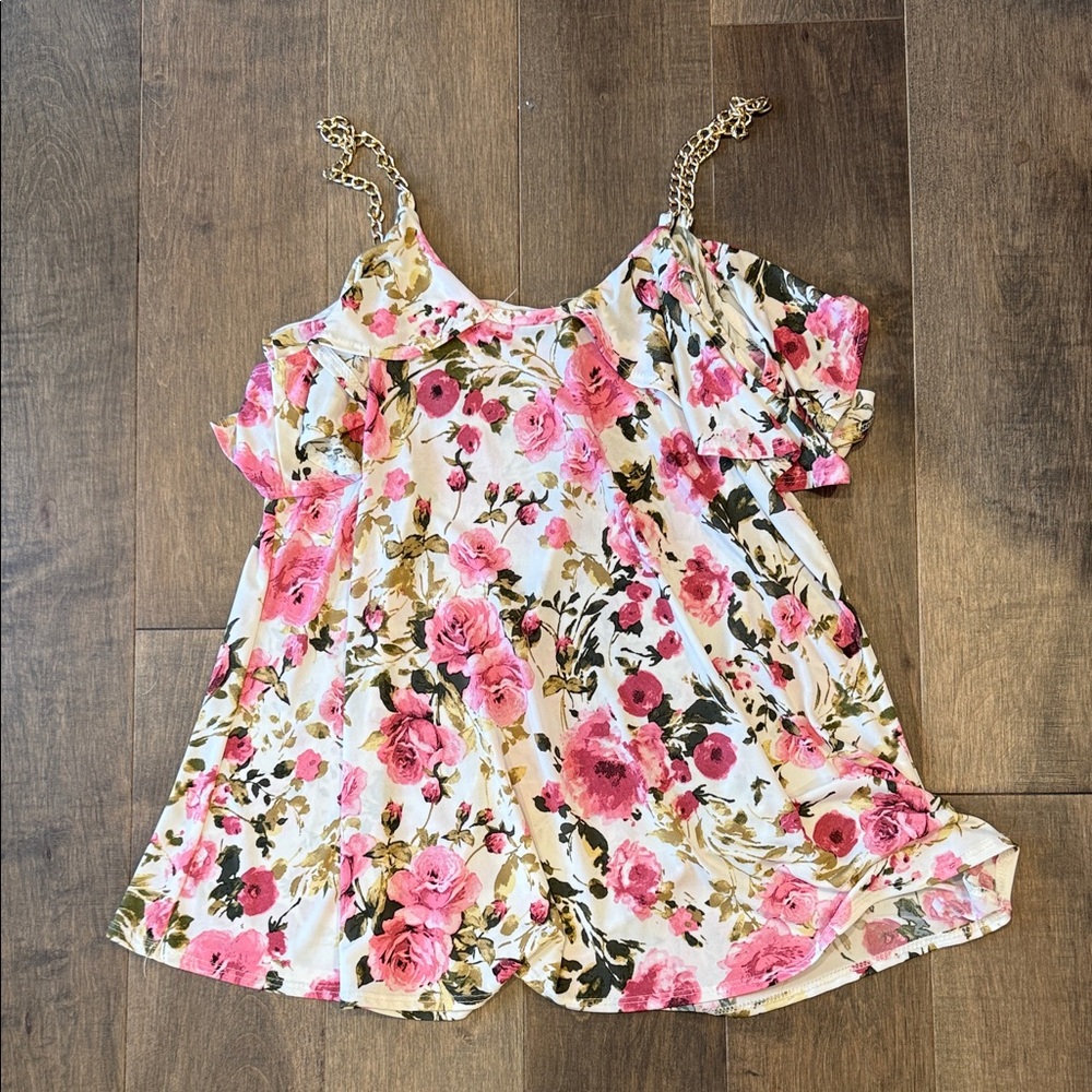 Floral Chain Strap top